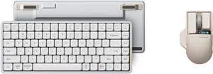 LOFREE Flow84 Low Profile Mechanical Keyboard with PBT Mouse, 75 percent Rechargeable Wireless Keyboards with Bluetooth and Wired Connection