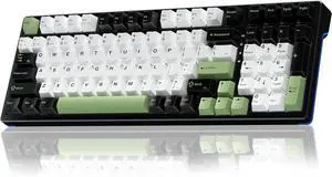 x Aula F98X Wireless Mechanical Gaming Keyboard,Magnetic Switch Rapid Trigger Hall Effect Keyboard Tri-Mode BT5.0/2.4GHz/USB-C Wired, Top Mount Hot Swappable RGB Backlit Gaming for PC