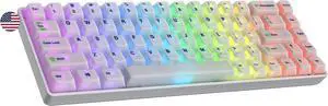 Ranked Master M65 HE 65% | Rapid Trigger Technology | Magnetic Mechanical Gaming Keyboard | 68 Keys RGB LED for PC/Mac Gamer | US Layout (POM Dye Sub Limited Edition, Clear Switch)