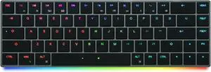 AIRONE Mechanical Keyboard, 65% Layout, Cherry MX ULP Switch, RGB Backlit, USB-C Cable, Windows/MacOS/iOS, Macro Support, Portable, Super Slim/Super Light, Silver- Tactile