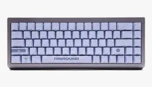 Higround Summit 2.0 Slate 65% Mechanical USB Wired Gaming Keyboard, Dreamland Linear Switches, Programable RGB, Hot-Swappable, Deep Thock Creamy Sounding PC Keyboard