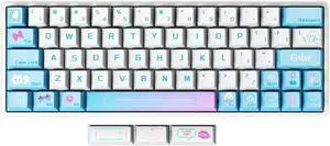 GATERON SIKAKEYB Castle HM66 TKL Hyper Magnetic Gaming Keyboard, Adjustable Actuation - Compatible with GH60-60% 66 Keys - Esports Tenkeyless RGB PBT Keycaps USB-C Magnetic Jade Switch