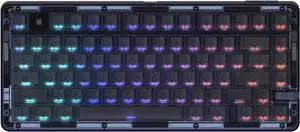OP75 75% Hot Swappable Mechanical Keyboard, Gesture-Controlled RGB Lighting, Magnetic Levitation Structure Design, Gaming Keyboard, Wireless Bluetooth/2.4G/Wired -Black