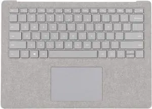 Keyboard Assembly for Laptop 1/2 1769/1782, Backlit Keyboard Assembly with Trackpad, US Version Silver