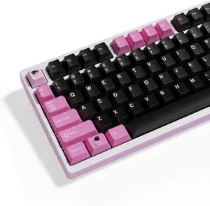 kfaPBT Pink Robin Set for Mechanical Keyboard, Pink Robin Bird Themed keycaps, 164 Keys Set Custom Keycap Set, Cherry Profile, Compatiable with 100%, 75%, 65%, 60% Keyboards