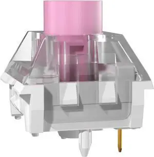 KAILH Box Silent Pink 3-pin 35gf Linear Mechanical Keyboard Switch with Dustproof and IP56 Waterproof,Compatible with MX Mechanical Keyboard with 5-pin hot swappable (110pcs, Pink Lianer)