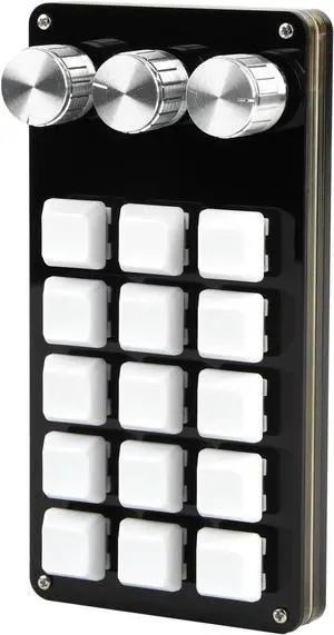 Ldabrye Keyboard 15Key 3Knob Customize Game Programmable Keypad Hot-swap Mechanical Keyboard Macropad Cope Pastes Easy