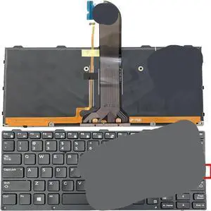 US Backlit Keyboard Compatible with 5404 5414 5420 5424 5430 7202 7204 7214 Models