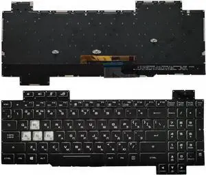 Laptop Russian Keyboard Compatible with Strix Scar II GL704 GL704GM GL704GM-DH74 GL704GV GL704GV-DS74 GL704GW GL704GW-PS74 Compatible Replacement