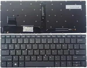 US Keyboard Compatible with X360 830 G5 830 G6 Compatible with L40527-B31 L40527-001 L56442-B31 L56442-001 No Frame