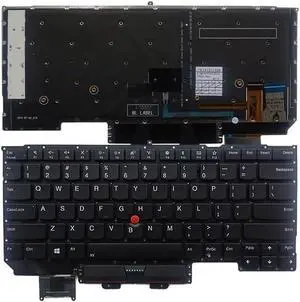 US Keyboard Compatible with X1 Carbon 5th 2017 Compatible Laptop Backlit Keyboard