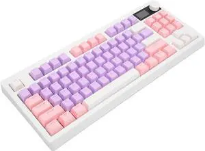 Hot Swap USB Wired Gaming Keyboard with 3 Mode Connectivity BT 5.0, 2.4Ghz Dongle, USB C Wired Mode, 16 Lighting Effects, High Capacity Battery for Computer