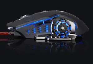 Keyboard Rainbow Backlit Wired Gaming Keyboard Mouse Combo, LED Backlight 104 Keys USB Ergonomic Wrist Rest Keyboard,for Computer Game and Work