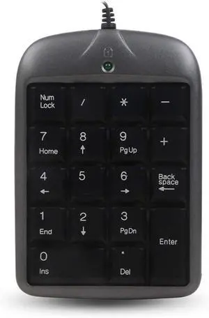 ARCH Mini Numeric Keypad, Portable Keyboard Computer Ergonomic, USB Telescopic Cable for Banking, Cash Register, Accounting