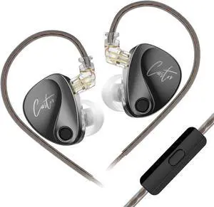 KZ Castor Wired Earbuds IEM in Ear Earphones, 2DD Tuning Adjustable Dual-Driver Supper Bass Wired Headphones, Harman Target with Improved Bass Version Monitor Headphones