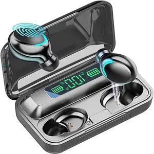 Wireless Earbuds Bluetooth 5.1 Headphones 36H Playtime Deep Bass Stereo Sound in-Ear Built-in Mic Headset Headphones with Charging Case for Travel Running