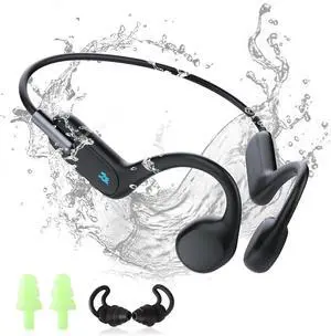 Bone Conduction Headphones Waterproof Swimming Headset, Wireless Bluetooth 5.3, IPX8 with Built-in 32GB MP3 Player, Sport Headphones for Running, Cycling, Workouts, and Driving
