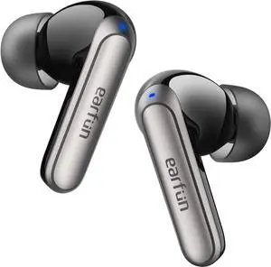 EarFun Adaptive Noise Cancelling Wireless Earbuds, 6 Mics AI ENC Call, Hi-Res Sound, LDAC, 40H Playtime, Multipoint Connection, Comfortable Fit, App Customization, Google Fast Pair, Wireless Charge