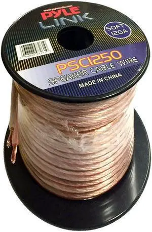Pyle Audio PSC1250 Pyle PSC1250 Audio Cable - for Speaker, Audio Device - 50 ft - Bare Wire - Bare Wire Pyle Audio PSC1250 Pyle PSC1250 Audio Cable - for Speaker, Audio Device - 50 ft - Bare Wire - Bare Wire