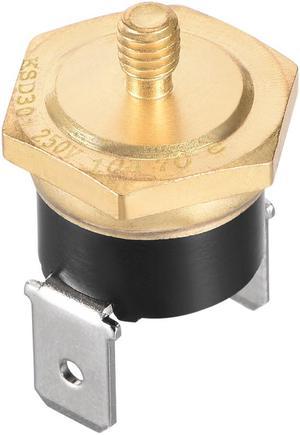 KSD301 Thermostat, Temperature Control Switch 70°C Copper M4 Normally Closed N.C 10A