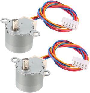 2PCS 24BYJ48 DC 12V Reduction Stepper Motor Micro Reducer Stepping Motor 4-Phase 5-Wire