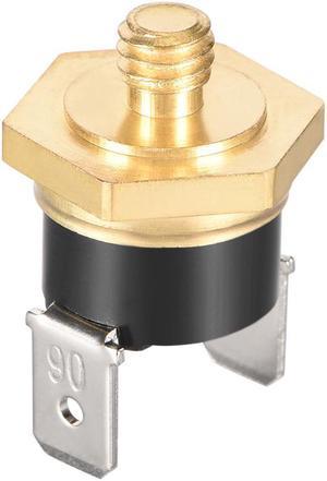 KSD301 Thermostat, Temperature Control Switch 90°C Copper M6 Normally Closed N.C 10A