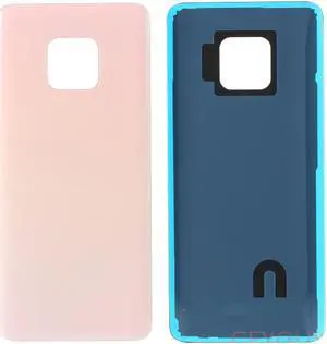 Mate20 Pro Back Glass Battery Door Cover Rear Housing Panel Back Case Replacement + Adhesive For Huawei Mate 20 Pro (Pink)