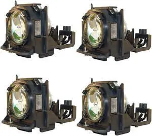 Genuine AL™ ET-LAD10000F Lamp & Housing 4 Pack for Panasonic Projectors - 90 Day Warranty