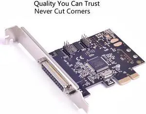 PCIe PCI express x1 to 2 ports serial RS232 & 1 Parallel Ports PCI-e I/O card MosChip MCS9901