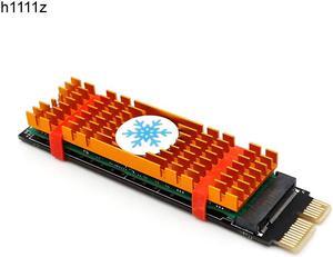 PCI-E PCI Express 3.0 X1 to NVME M.2 M KEY NGFF SSD PCIE M2 Riser Raiser for 2230 2242 2260 2280 Heatsink SSD PCIE to M2 Adapter