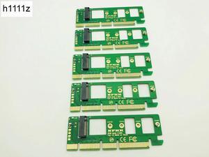 5PCS NGFF M.2 NVME AHCI SSD to PCI-E PCI Express 3.0 x4 x16 Adapter Riser Card M key Connector for XP941 SM951 PM951 A110 M2 SSD