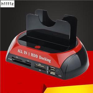 All in One HDD Docking Station with Multi Card Reader Slot for HDD Enclosure 2.5/3.5 inch SATA/IDE Hard Drive Docking Station