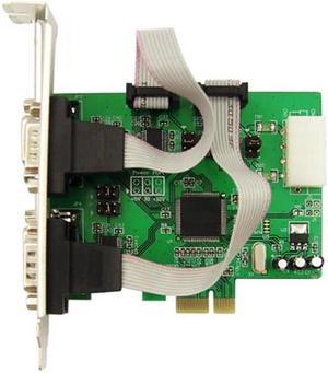 IOCrest PCI Express to 4 Port Serial RS232 COM DB9 Desktop Expansion Card WCH384 Chipset