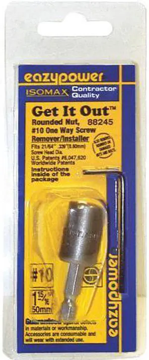 Eazypower Corp #10 Screw & Nut Remover 88245 Unit: CARD