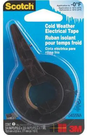 3M Scotch Cold Weather 3/4 In. x 350 In. Vinyl Plastic Electrical Tape 10455