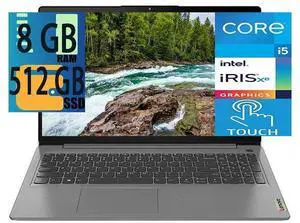 Lenovo IdeaPad 3 15 laptop, 11th Gen Intel Core i5-1135G7 4-Cores Processor, Intel UHD Graphics, 8GB DDR4 512GB PCIe SSD, 15.6 FHD Touchscreen, WiFi, Bluetooth, HDMI, Webcam, Grey, Windows 11 Lenovo IdeaPad 3 15 laptop, 11th Gen Intel Core i5-1135G7 4-Cores Processor, Intel UHD Graphics, 8GB DDR4 512GB PCIe SSD, 15.6 FHD Touchscreen, WiFi, Bluetooth, HDMI, Webcam, Grey, Windows 11