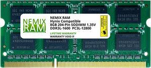 HMT41GS6BFR8A-PB Hynix Replacement 8GB DDR3L-1600 PC3L-12800 Non-ECC Unbuffered Memory by NEMIX RAM