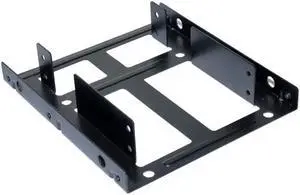 Dual SSD Mounting Bracket Kit 2.5" to 3.5" Drive Bay, HDD SSD Bracket Converts 2.5" Hard Drive to 3.5" Desktop Hard Drive Bay Mounting Bracket Adapter