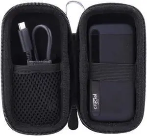 Hard Carrying Case Case Compatible for Crucial 1TB/500GB X8 Portable SSD (Storage)