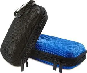Hard Drive Hard Case Hootek 2Pack Rectangle Shaped Portable Protection EVA Shockproof Earbuds Earphone Headset Headphone Carrying Cases with Zipper and Carabiner Wired/Bluetooth Headset Change Purse