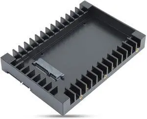 Esenlong 2.5 SSD SATA to 3.5 Hard Drive Adapter Internal Drive Bay Converter Mounting Bracket Caddy Tray for 7/9.5/12.5mm 2.5 inch HDD/SSD with SATA III Interface