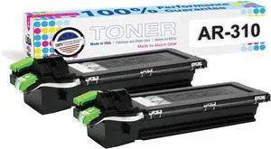 MADE IN USA TONER Compatible Replacement for Sharp AR-310NT AR-235 236 257 275 M208 AR-M237 M257 M277 M317 (Black, 2-Pack)
