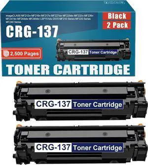 OSAD, 2 Pack Compatible Cartridge CRG-137 Replacement for Canon 137 imageCLASS MF212w MF216n MF232w MF244dw LBP151dw D570 MF210 MF220 MF240 Series Printers Toner Cartridge, Black