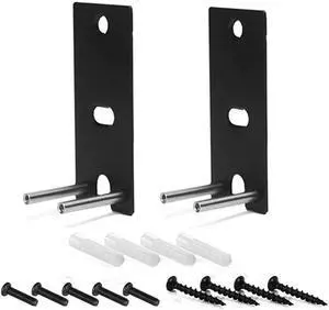 Tendodo 1 Pair of Black Wall Mount Brackets Replacement for Bose 752341-0010 OmniJewel Wall Bracket Compatible with Bose Lifestyle 650 Home Entertainment System and Bose Surround Speakers 700