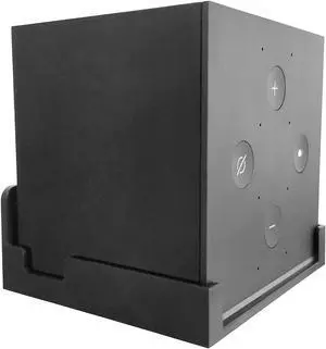 Dot Genie Easy Hanging Fire TV Cube Wall Mount (Fits 1st & 2nd Gen and New 3rd Gen Fire TV Cube) | Updated for More Support | Totally Hides Cords | Improves Visibility | Quick Install