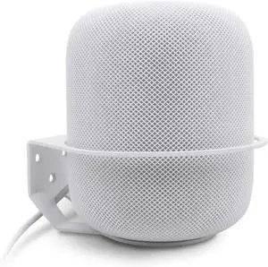 ALLICAVER Wall Mount Compatible Apple HomePod, Speaker Mount for Homepod 2, Sturdy Metal Made Mount Stand Holder Compatible Apple HomePod, White
