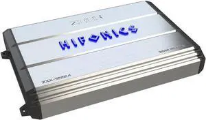 ZXX-1000.4 Zeus Four Channel Car Audio Amplifier (Silver)  Class A/B Amp, 1000-Watt, Aluminum Heat Sink, Variable Electronic Crossover, Illuminated Logo
