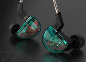 in Ear Headphones, KZ AS10 Five Balanced Aramature Extra Bass Universal-Fit Earphones Compatible(Cyan with Mic)