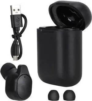 PUSOKEI Bluetooth5.0 Headset, Single Ear Smart Language Translator Device with Charging Box, More Than 33 Languages Intelligent Translator for Travel/Business