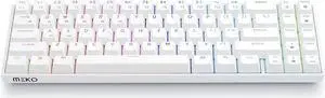 MEKO Push White 65 percent RGB LED Hotswap Bluetooth Double Shot ABS Mechanical Keyboard (Kailh Box White)